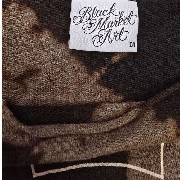 Customized Black Market Art Mickey Skull Top – Size Medium - Picture 5 of 6